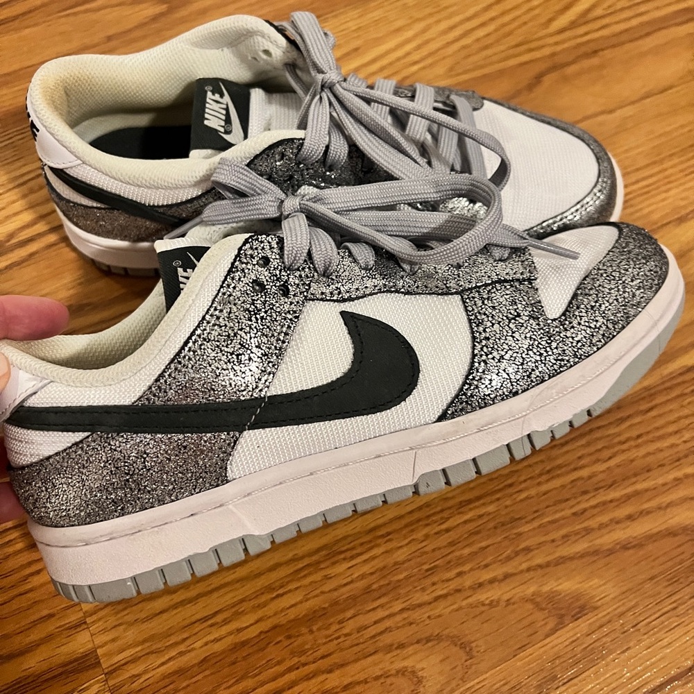 Nike Dunk low golden girl Black and Gray Textured Sneakers